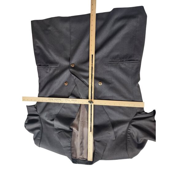 Canali Milano Blazer Jacket 58L US 48L Double Breasted Suit Coat Wool Italy - Picture 16 of 16